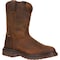 Rocky Original Ride, Men's Western Roper Boot, 7 M, Leather, 10 in Height, Trail Brown FQ0001108 - alternate 1